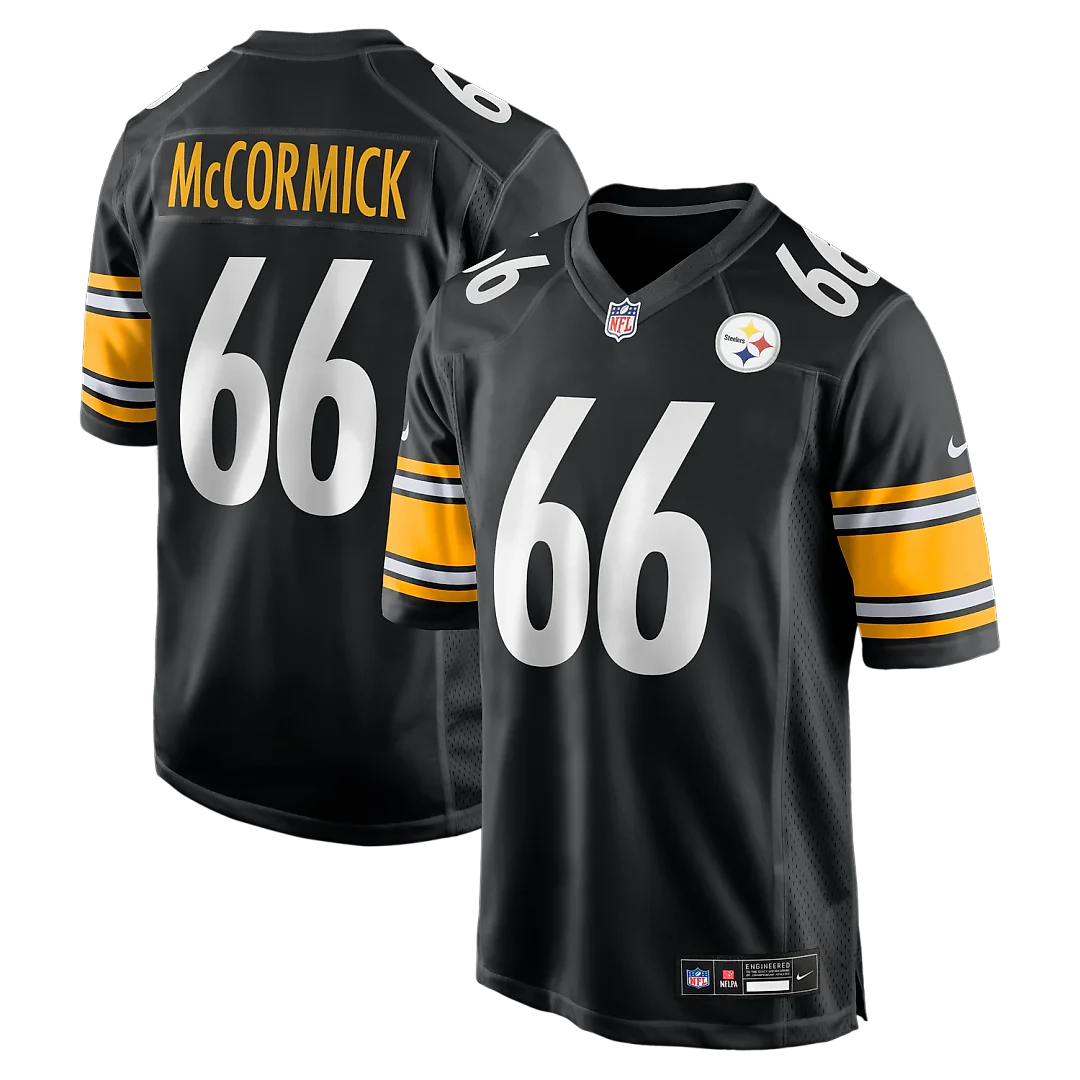 Zennovawear Mason McCormick Pittsburgh Steelers Game Jersey - Black