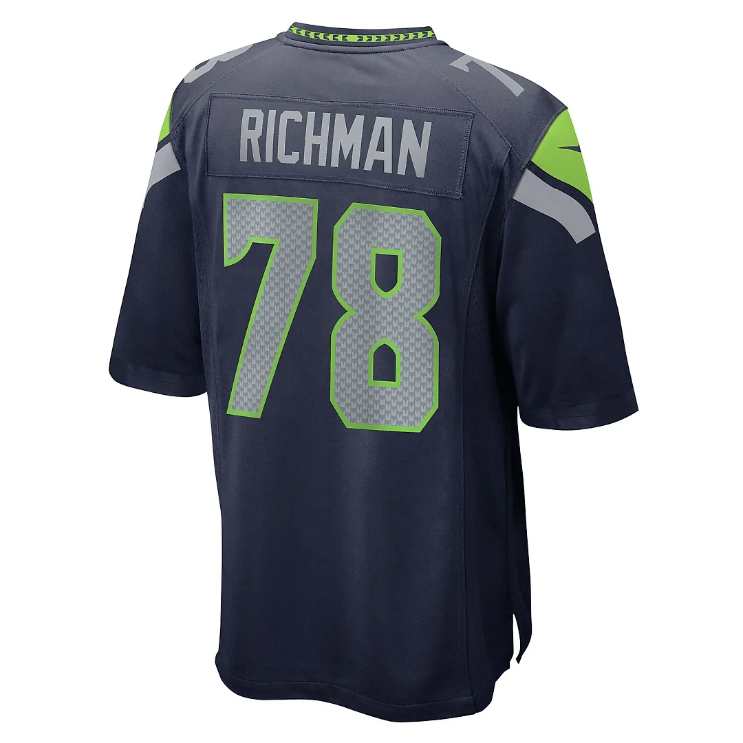 Zennovawear Mason Richman Seattle Seahawks Team Game Jersey - College Navy
