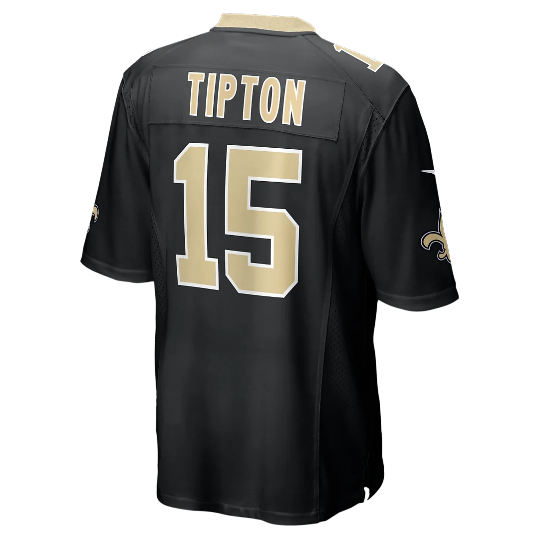 Zennovawear Mason Tipton New Orleans Saints Team Game Jersey - Black