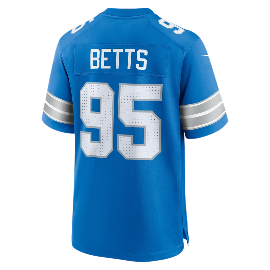 Zennovawear Mathieu Betts Detroit Lions Game Jersey - Blue