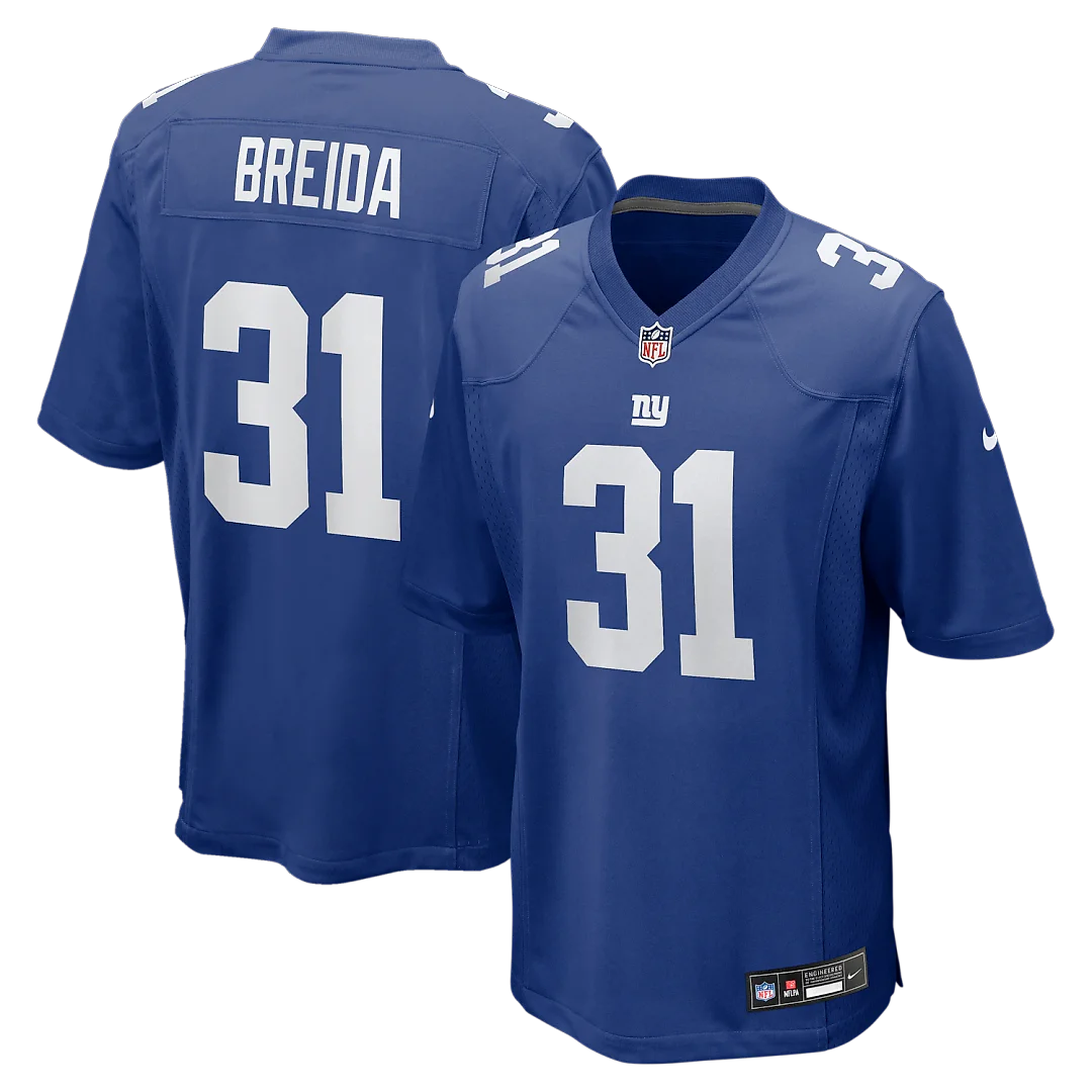 Zennovawear Matt Breida New York Giants Game Jersey - Royal