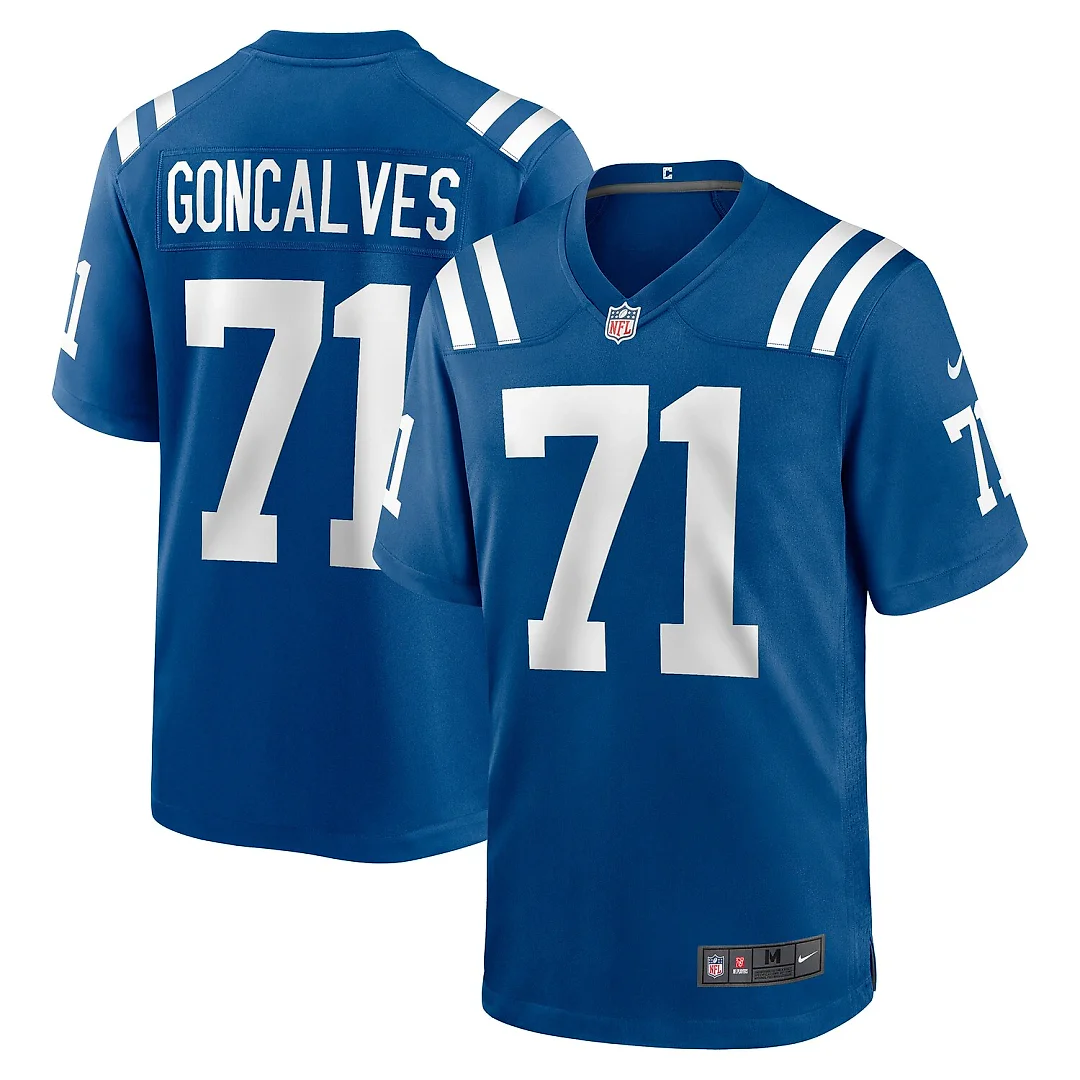Zennovawear Matt Goncalves Indianapolis Colts Game Jersey - Royal