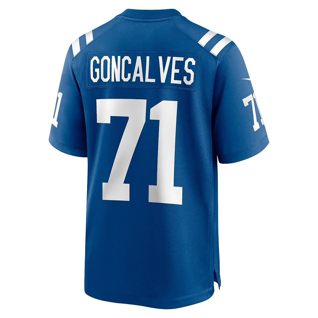 Zennovawear Matt Goncalves Indianapolis Colts Game Jersey - Royal
