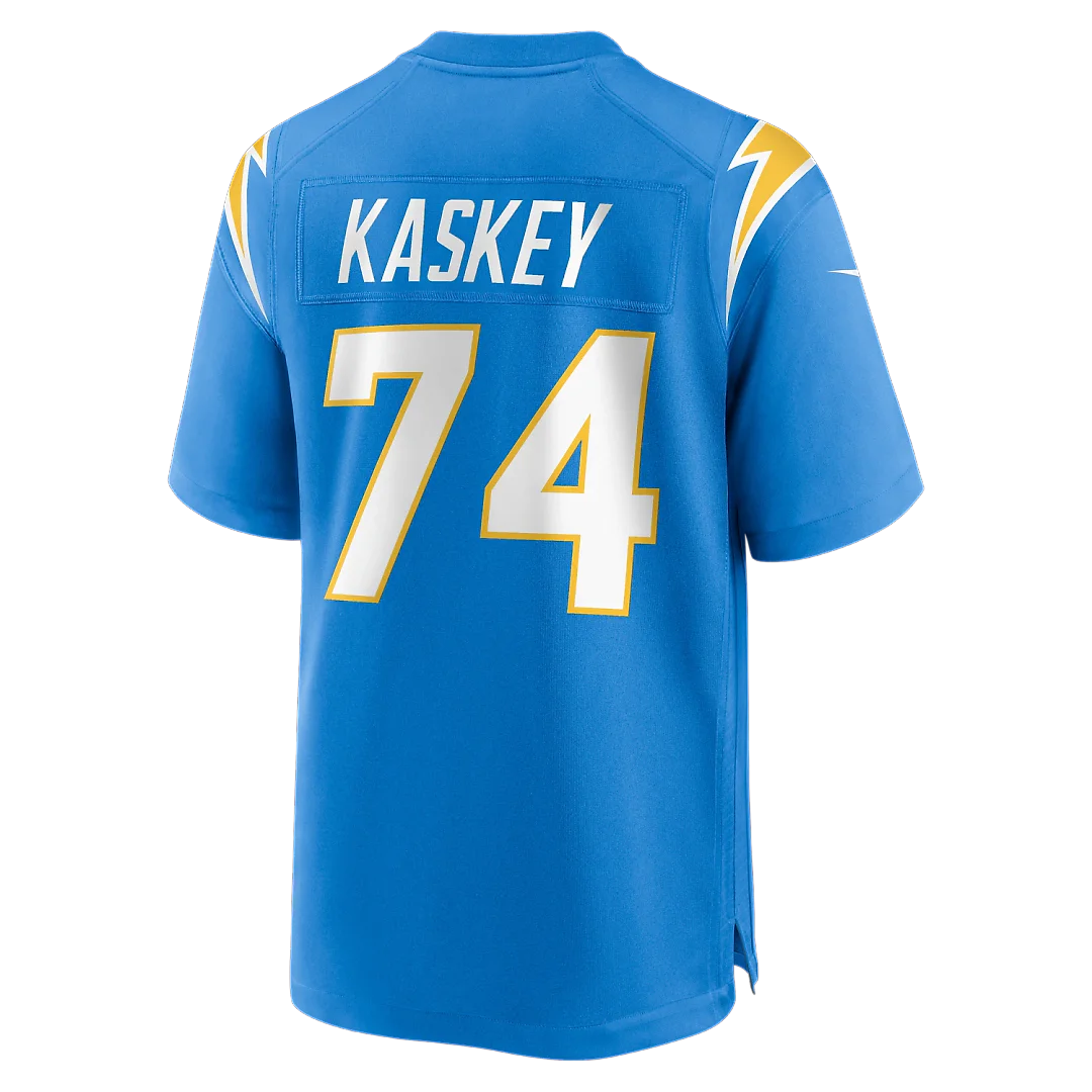 Zennovawear Matt Kaskey Los Angeles Chargers Team Game Jersey - Powder Blue