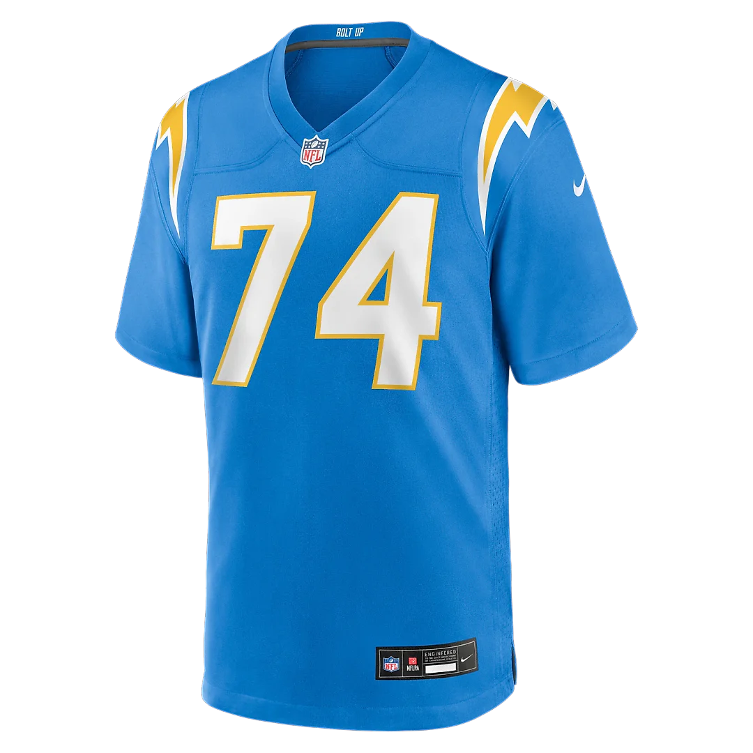 Zennovawear Matt Kaskey Los Angeles Chargers Team Game Jersey - Powder Blue