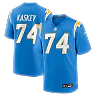 Zennovawear Matt Kaskey Los Angeles Chargers Team Game Jersey - Powder Blue