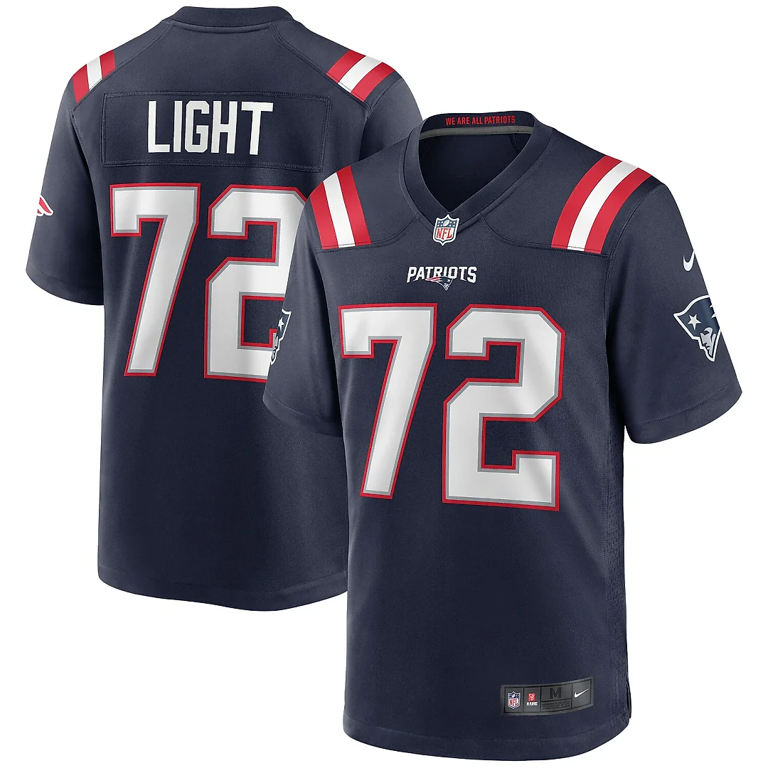 Zennovawear Matt Light New England Patriots Game Retired Player Jersey - Navy