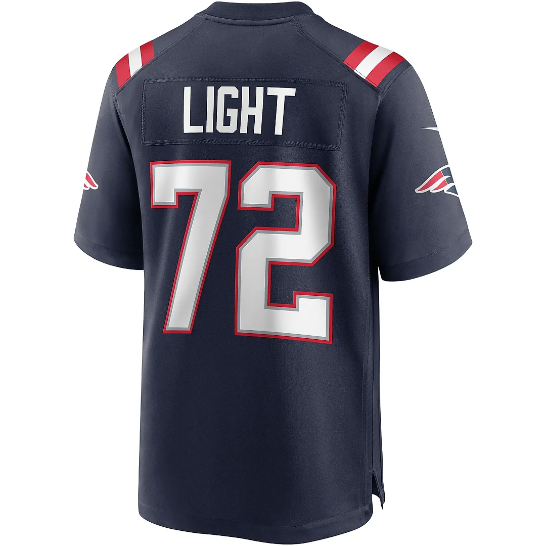 Zennovawear Matt Light New England Patriots Game Retired Player Jersey - Navy