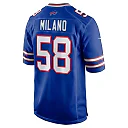 Zennovawear Matt Milano Buffalo Bills Game Player Jersey - Royal