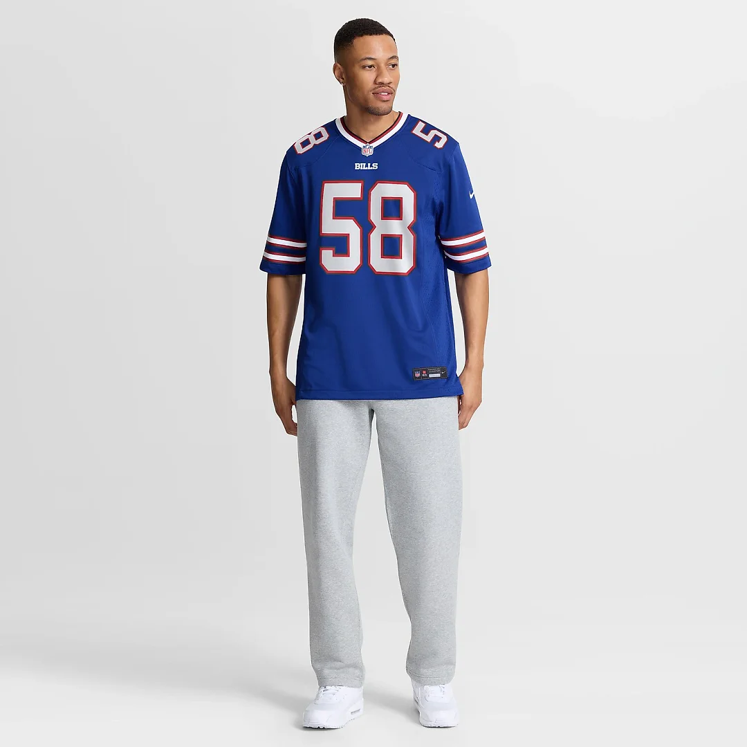 Zennovawear Matt Milano Buffalo Bills Game Player Jersey - Royal