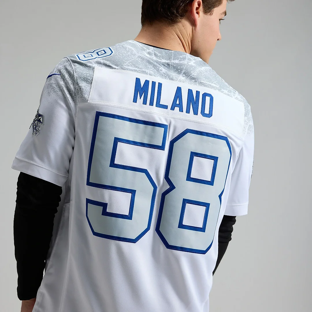 Zennovawear Matt Milano Buffalo Bills 2025 Rivalries Collection Stitched Limited Jersey - White