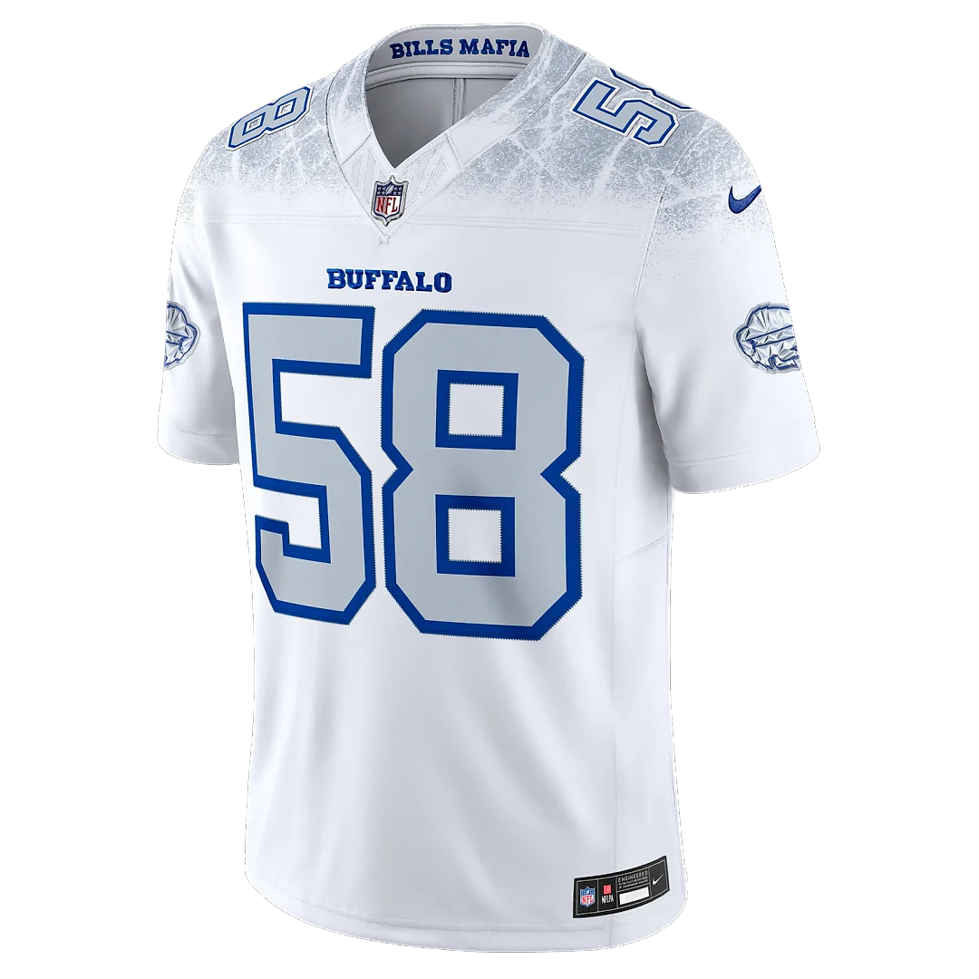 Zennovawear Matt Milano Buffalo Bills 2025 Rivalries Collection Stitched Limited Jersey - White