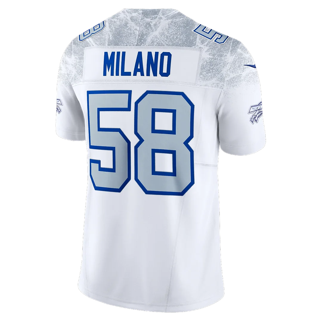 Zennovawear Matt Milano Buffalo Bills 2025 Rivalries Collection Stitched Limited Jersey - White