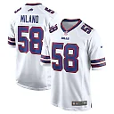 Zennovawear Matt Milano Buffalo Bills Away Game Player Jersey - White