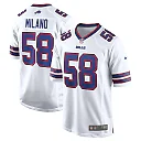 Zennovawear Matt Milano Buffalo Bills Away Game Player Jersey - White