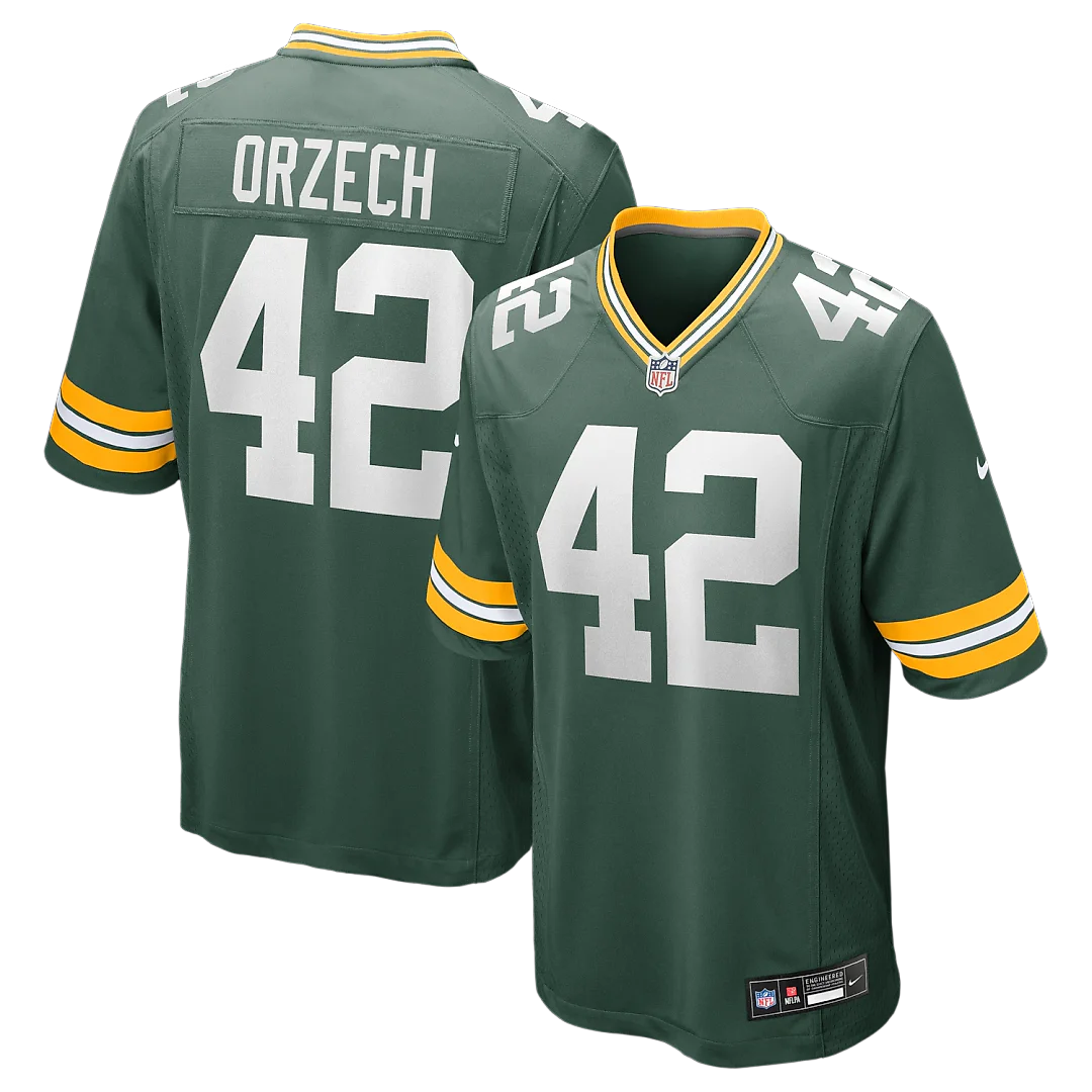 Zennovawear Matt Orzech Green Bay Packers Game Jersey - Green