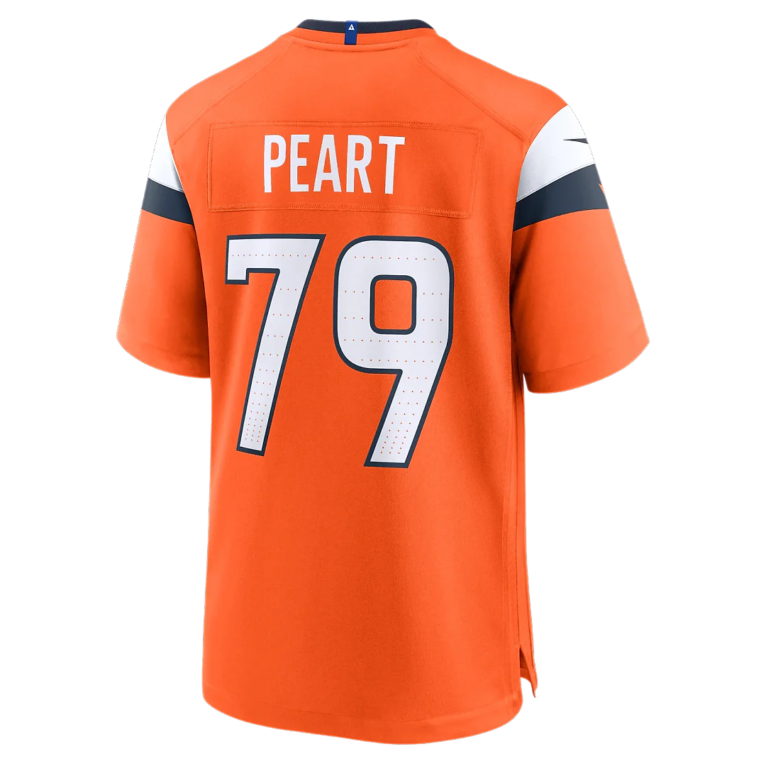 Zennovawear Matt Peart Denver Broncos Team Game Jersey - Orange