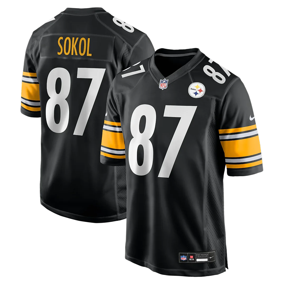 Zennovawear Matt Sokol Pittsburgh Steelers Team Game Jersey - Black