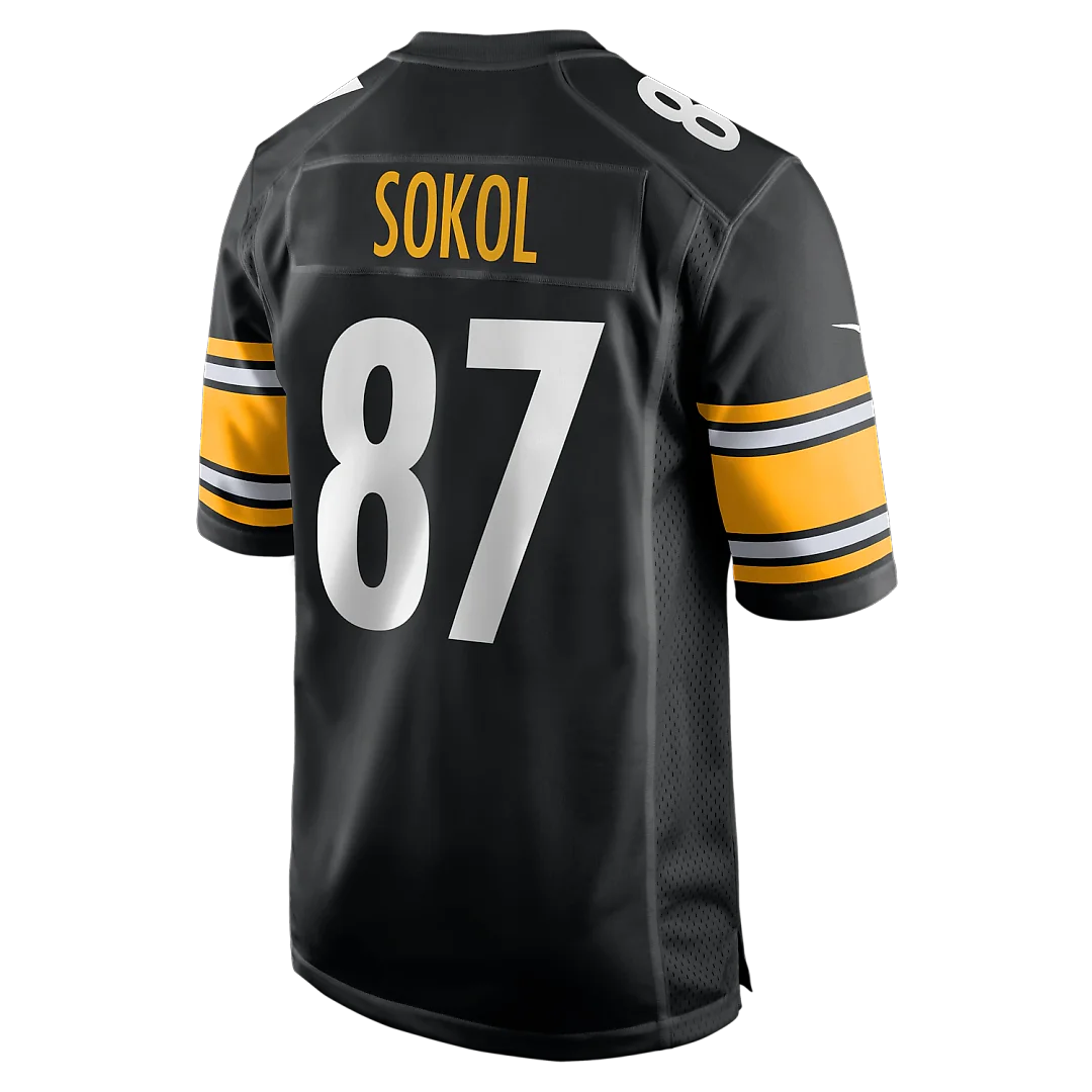 Zennovawear Matt Sokol Pittsburgh Steelers Team Game Jersey - Black