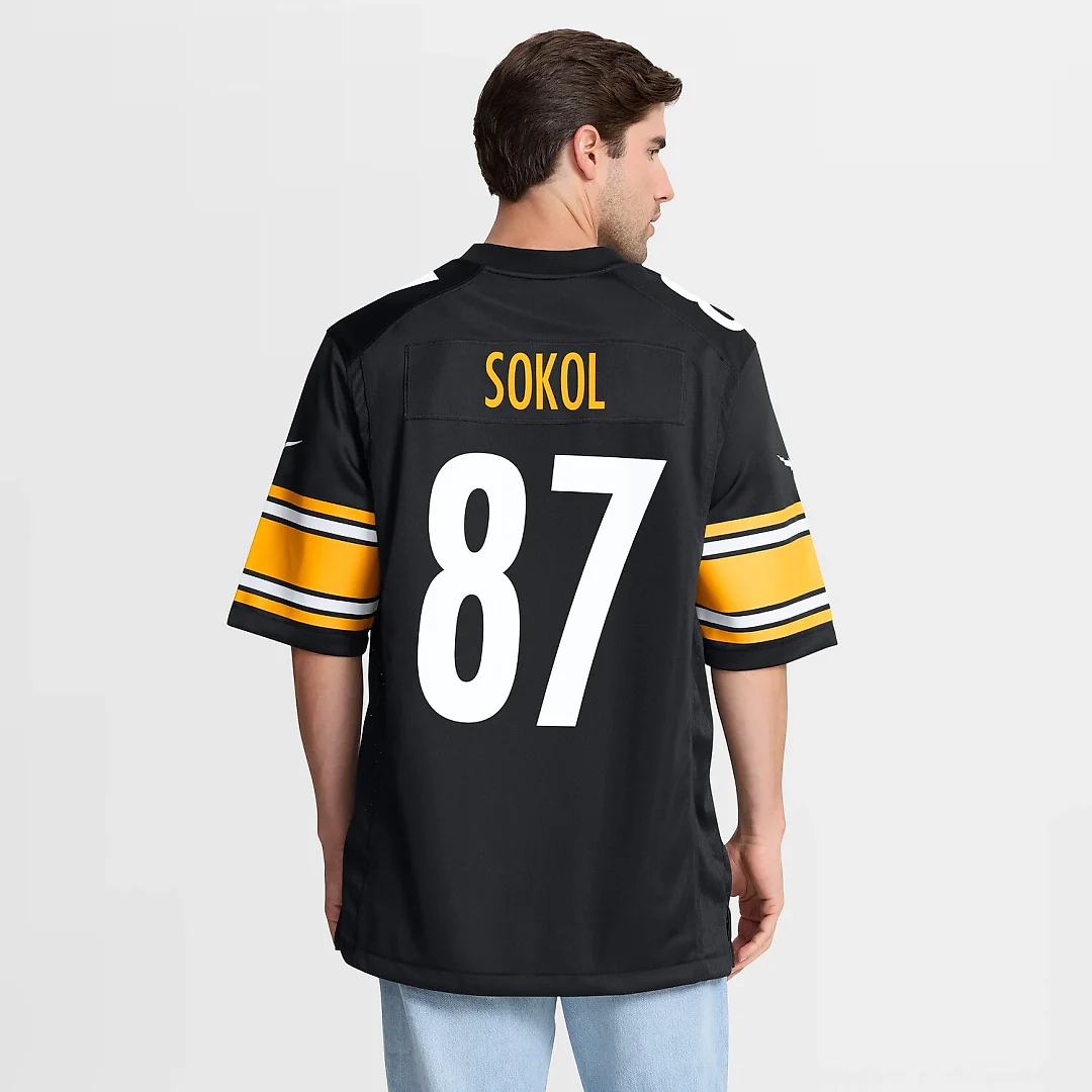 Zennovawear Matt Sokol Pittsburgh Steelers Team Game Jersey - Black