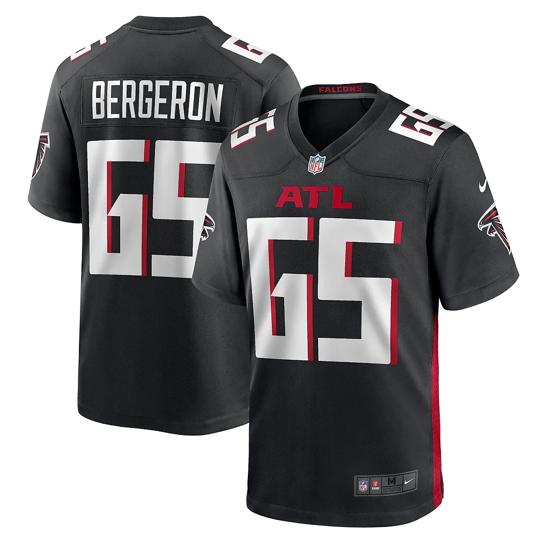 Zennovawear Matthew Bergeron Atlanta Falcons Team Game Jersey - Black