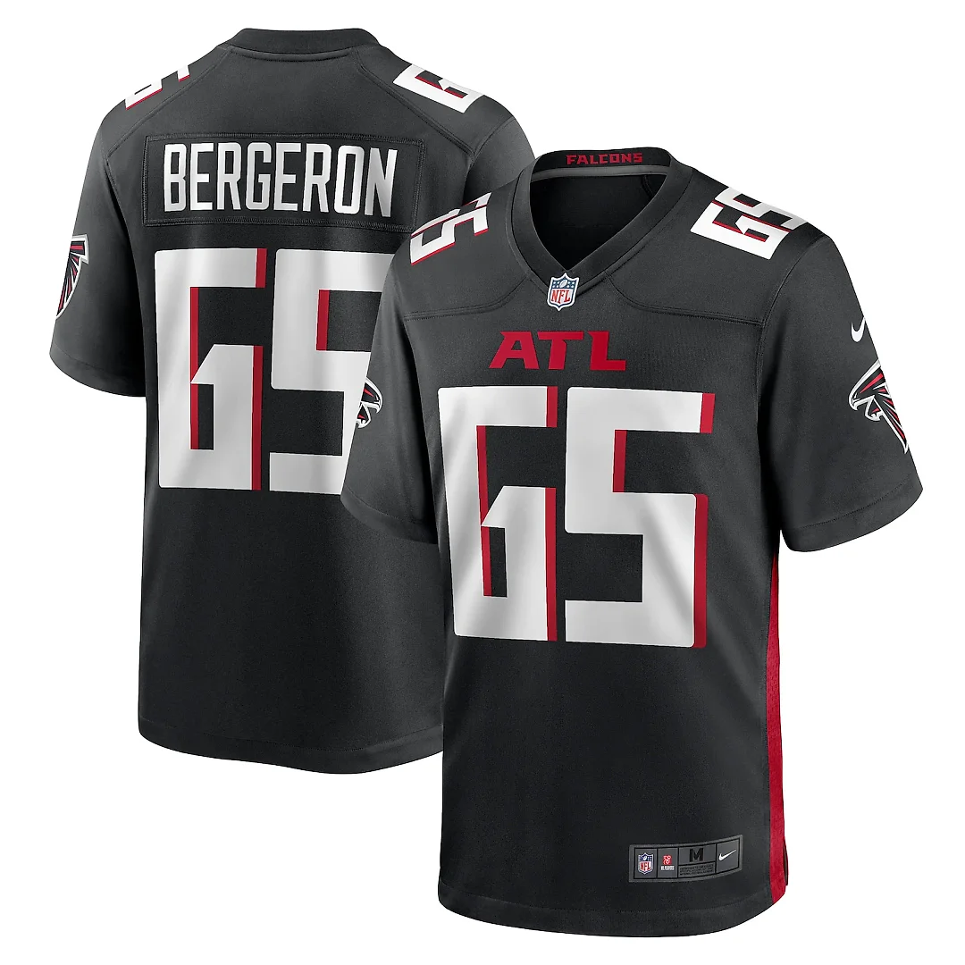 Zennovawear Matthew Bergeron Atlanta Falcons Team Game Jersey - Black