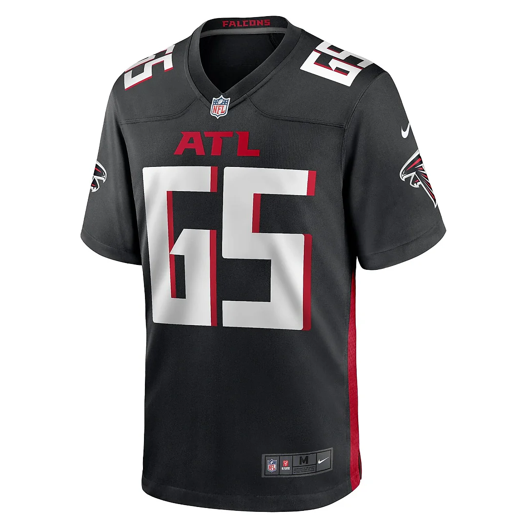Zennovawear Matthew Bergeron Atlanta Falcons Team Game Jersey - Black