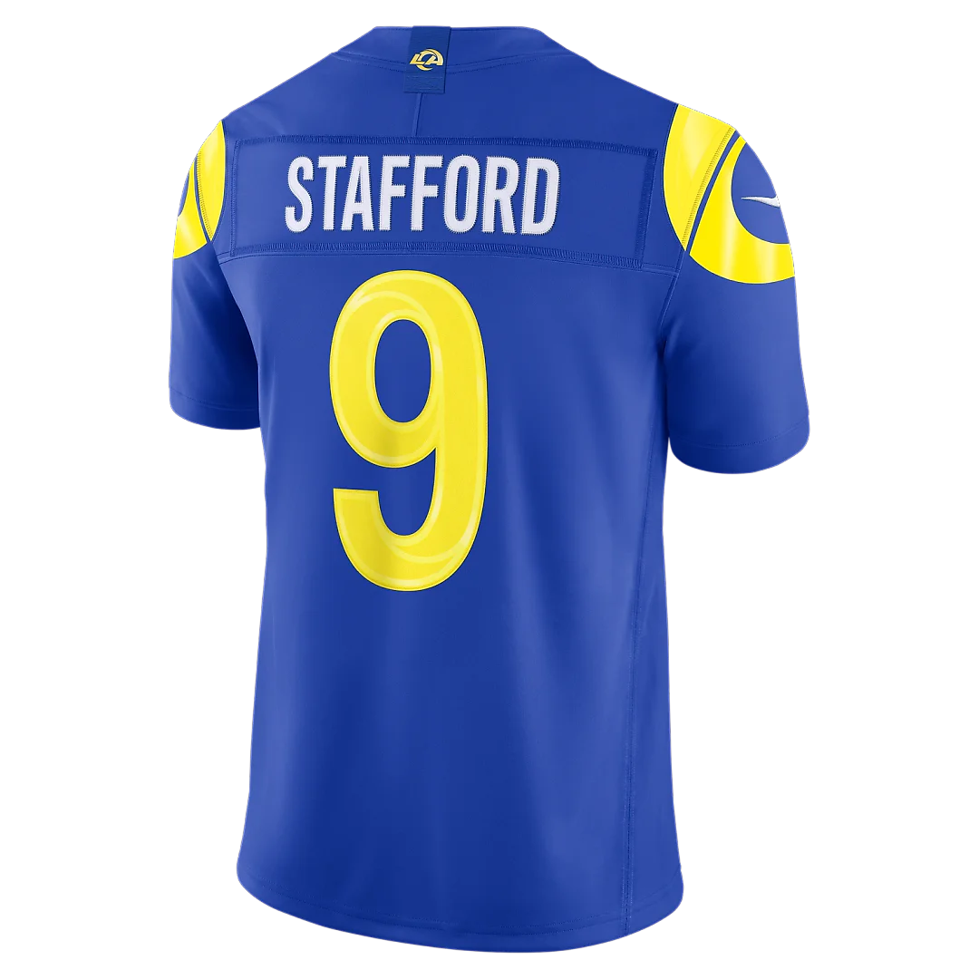 Zennovawear Matthew Stafford Los Angeles Rams Team Vapor FUSE. Stitched Limited Jersey - Royal
