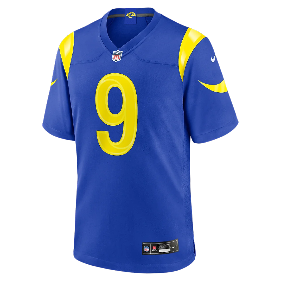 Zennovawear Matthew Stafford Los Angeles Rams Team Game Player Jersey - Royal