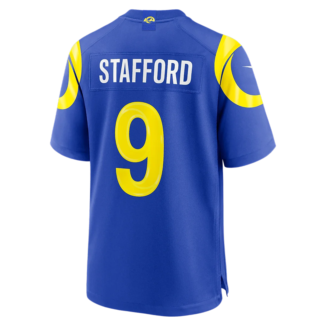 Zennovawear Matthew Stafford Los Angeles Rams Team Game Player Jersey - Royal