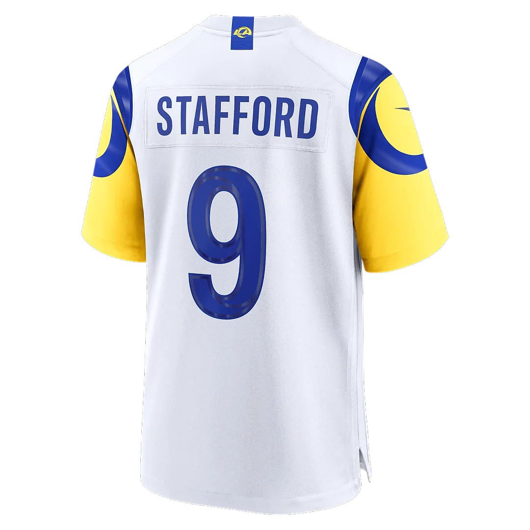 Zennovawear Matthew Stafford Los Angeles Rams White Game Player Jersey - White