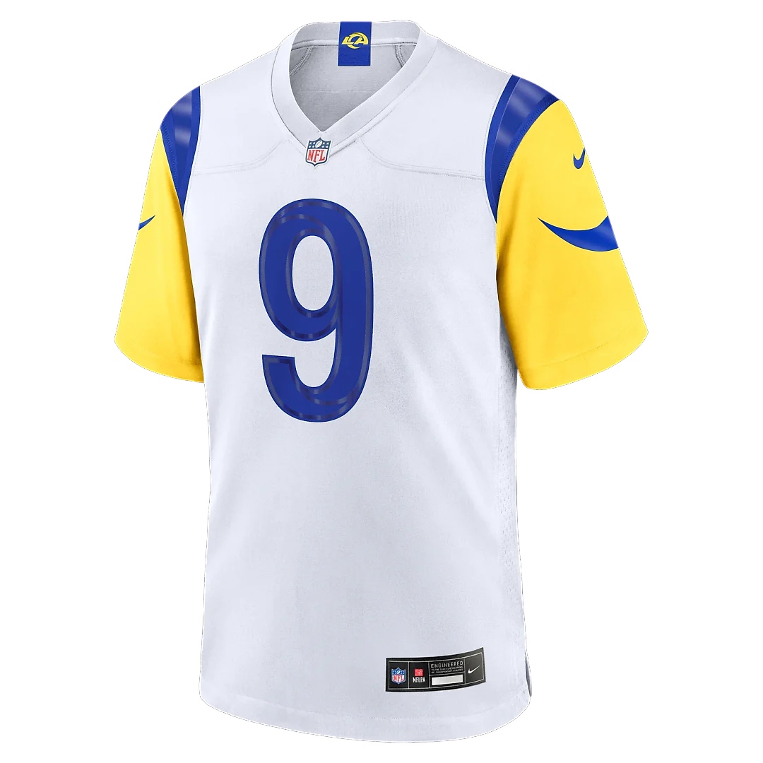 Zennovawear Matthew Stafford Los Angeles Rams White Game Player Jersey - White