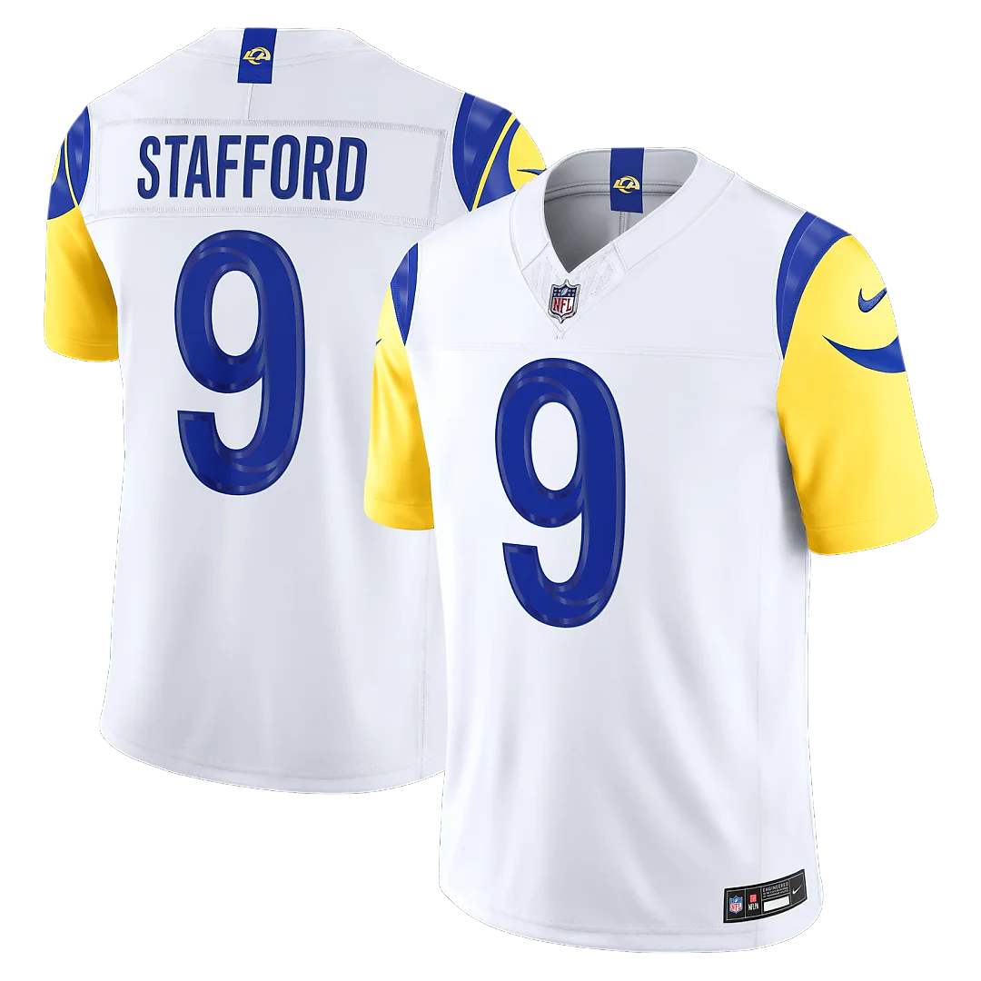 Zennovawear Matthew Stafford Los Angeles Rams Vapor FUSE. Stitched Limited Jersey - White