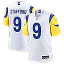 Zennovawear Matthew Stafford Los Angeles Rams White Game Player Jersey - White