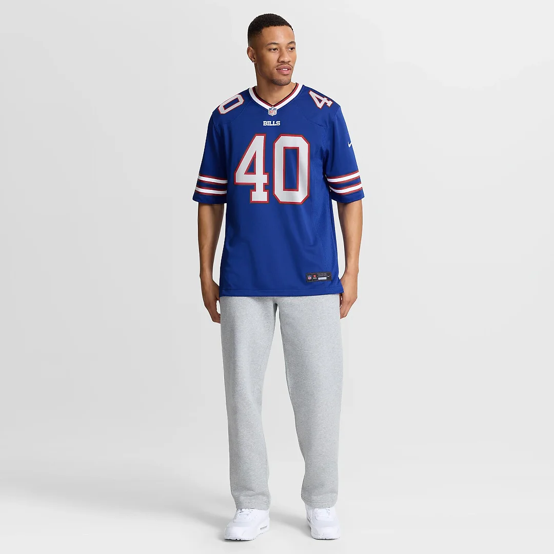 Zennovawear Matthew Wright Buffalo Bills Team Game Jersey - Royal