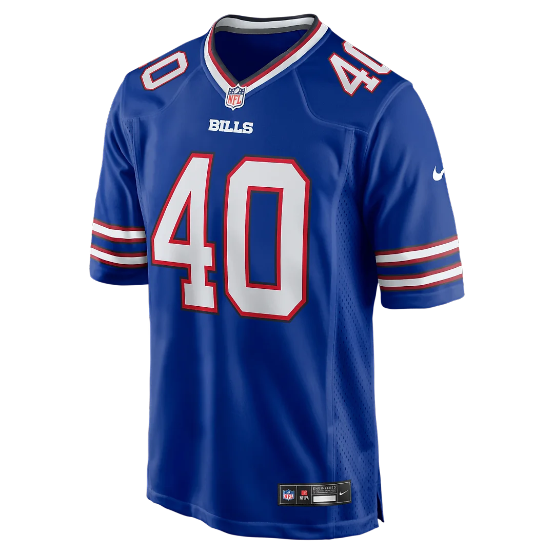 Zennovawear Matthew Wright Buffalo Bills Team Game Jersey - Royal