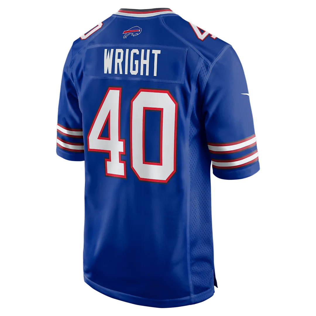 Zennovawear Matthew Wright Buffalo Bills Team Game Jersey - Royal