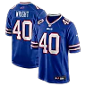 Zennovawear Matthew Wright Buffalo Bills Team Game Jersey - Royal