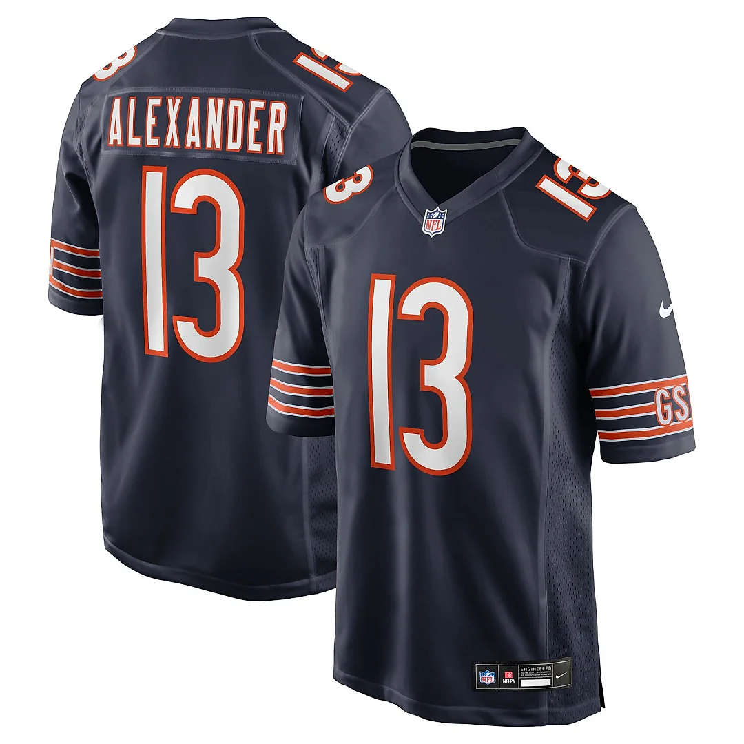 Zennovawear Maurice Alexander Chicago Bears Team Game Jersey - Navy