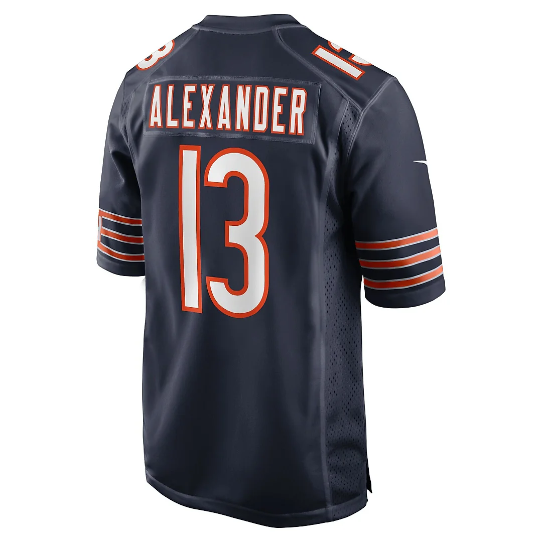Zennovawear Maurice Alexander Chicago Bears Team Game Jersey - Navy