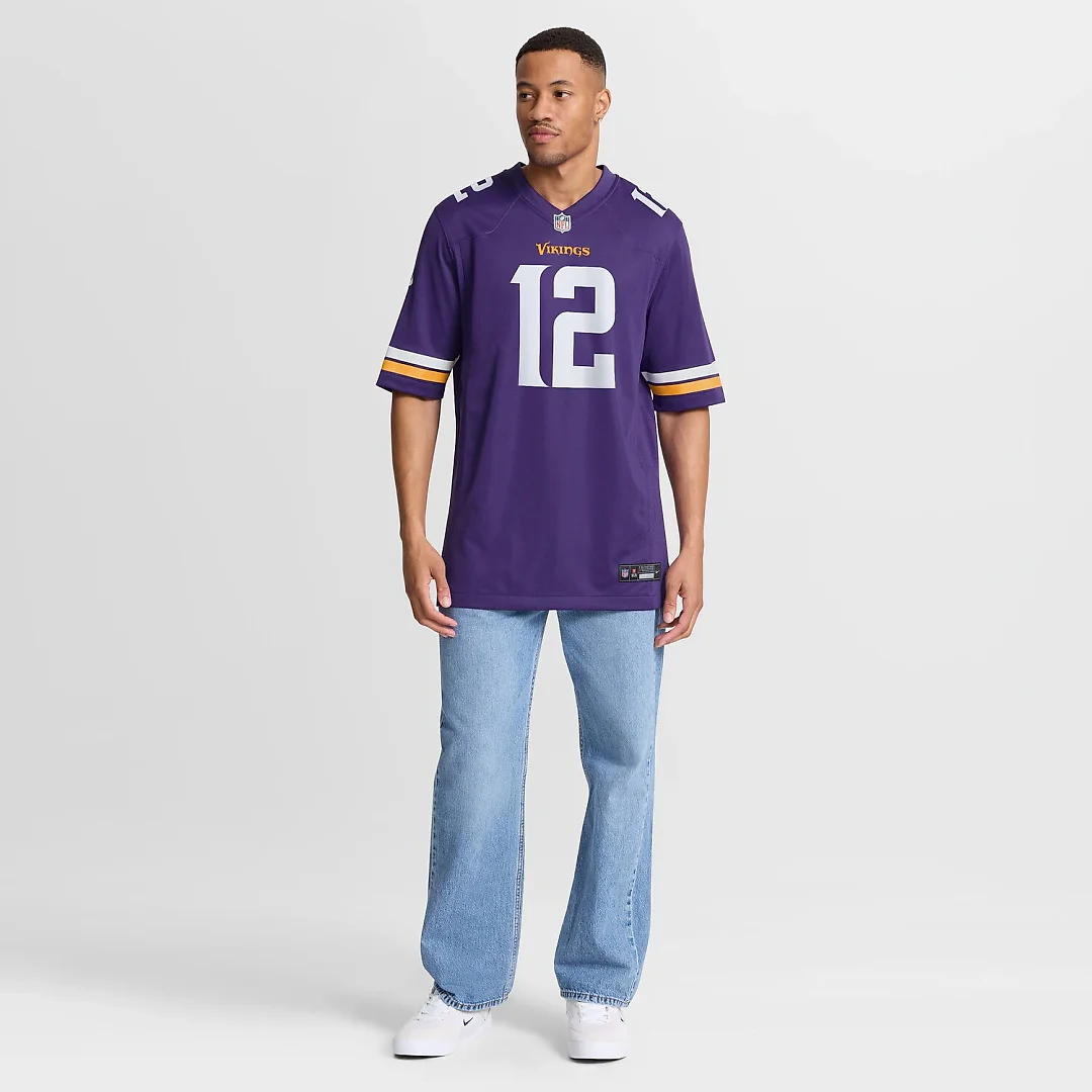 Zennovawear Max Brosmer Minnesota Vikings Team Game Jersey - Purple