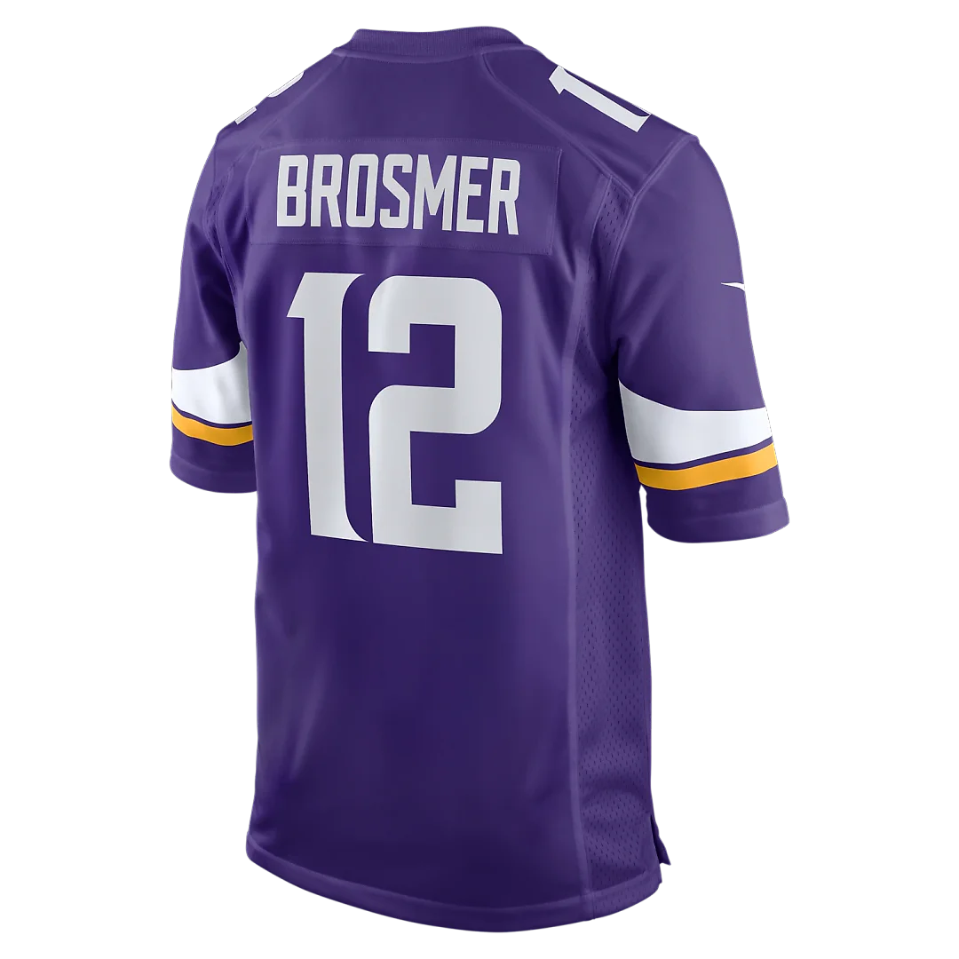 Zennovawear Max Brosmer Minnesota Vikings Team Game Jersey - Purple