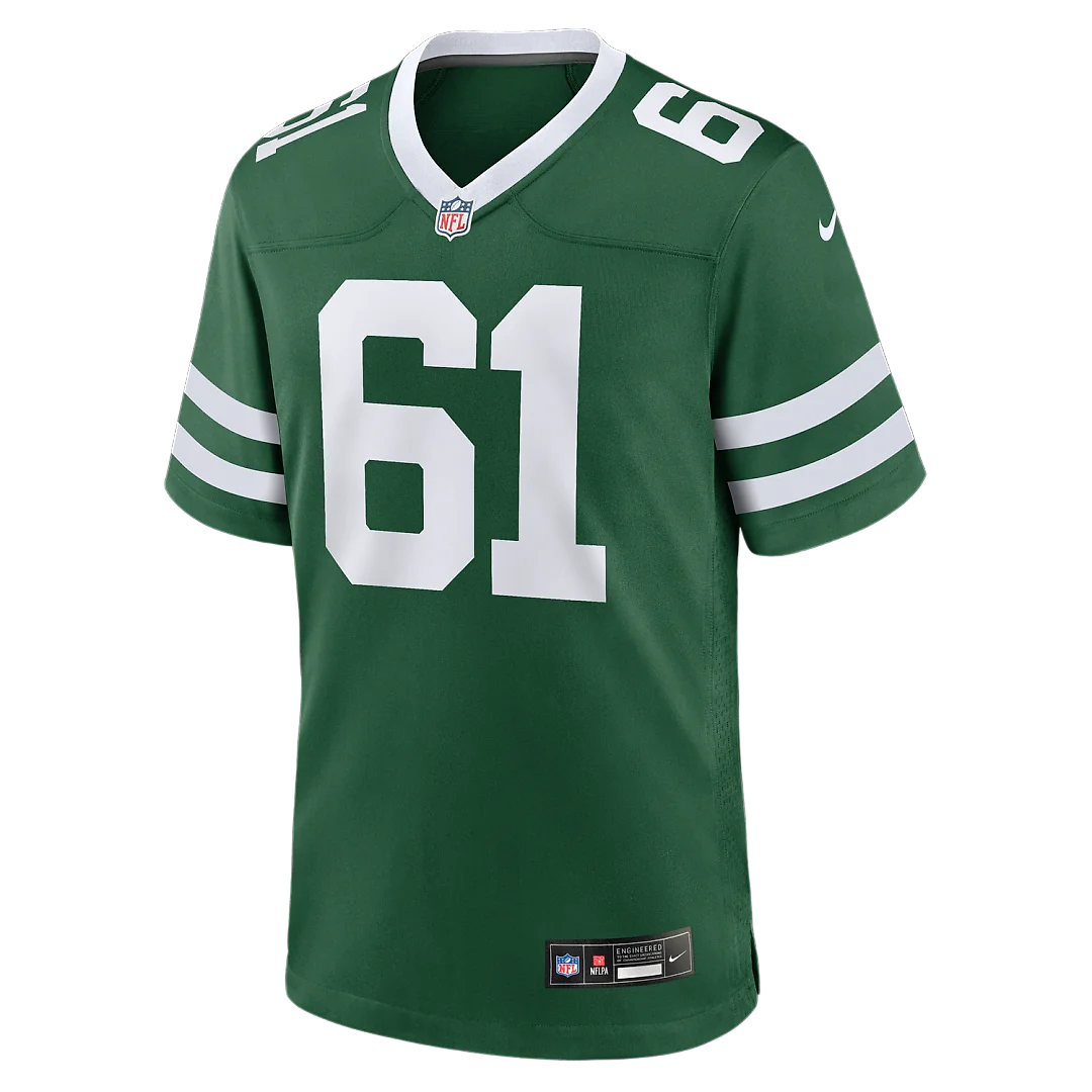 Zennovawear Max Mitchell New York Jets Team Game Jersey - Legacy Green