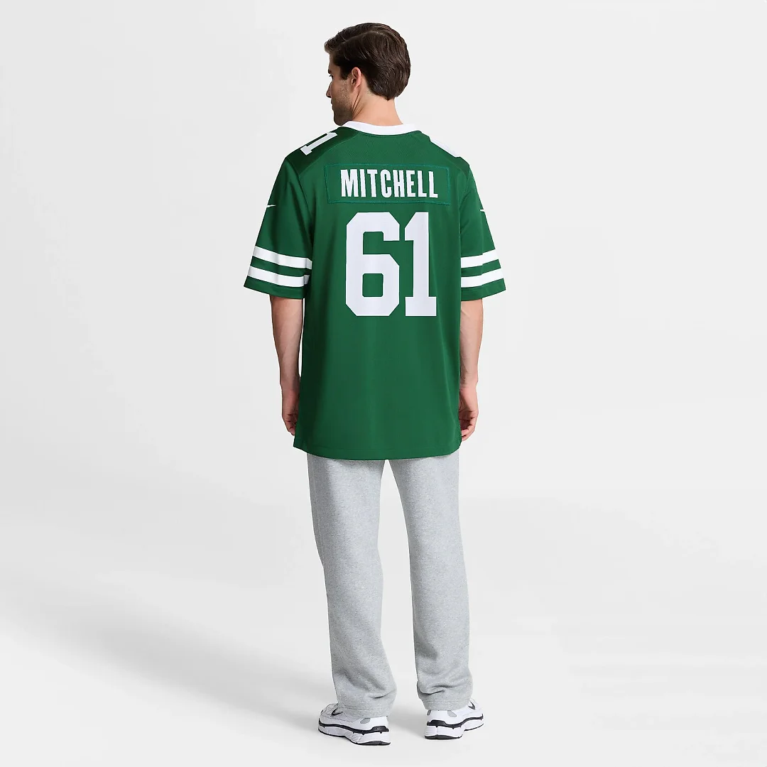 Zennovawear Max Mitchell New York Jets Team Game Jersey - Legacy Green
