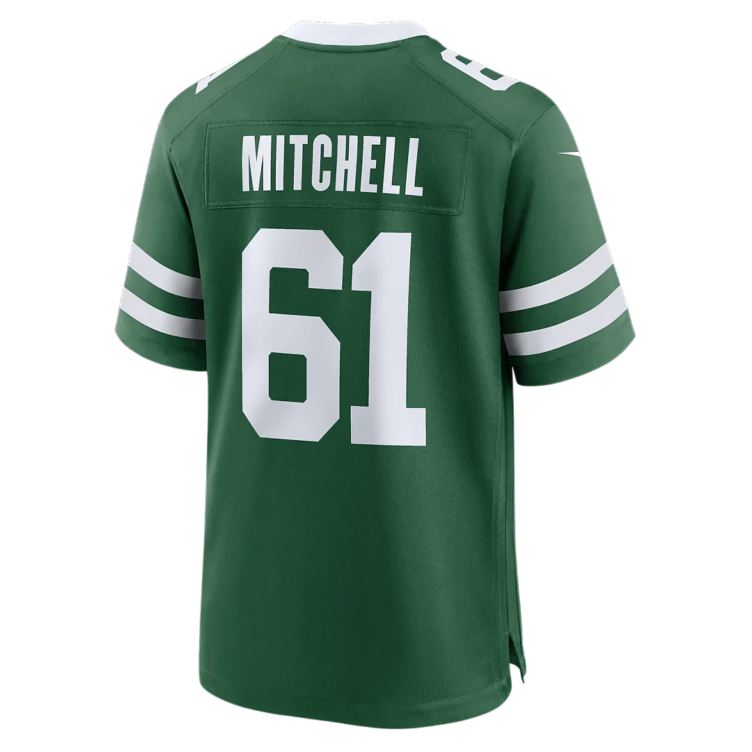 Zennovawear Max Mitchell New York Jets Team Game Jersey - Legacy Green