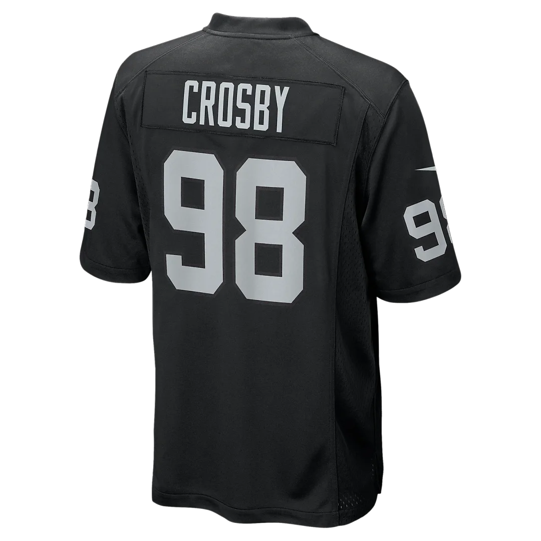 Zennovawear Maxx Crosby Las Vegas Raiders Game Jersey - Black