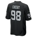 Zennovawear Maxx Crosby Las Vegas Raiders Game Jersey - Black