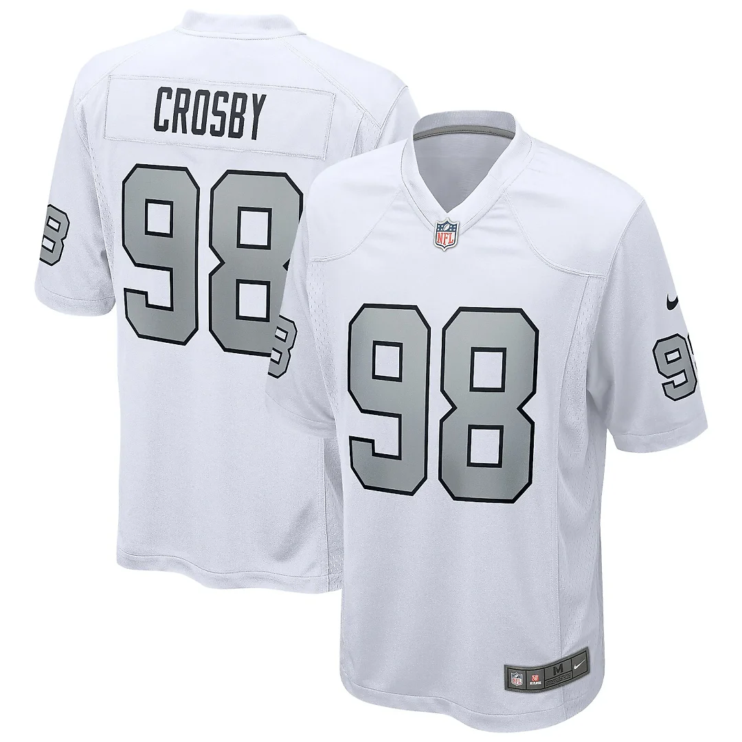 Zennovawear Maxx Crosby Las Vegas Raiders Alternate Game Jersey - White