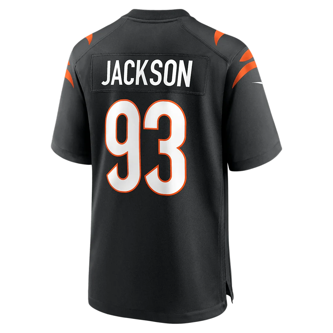 Zennovawear McKinnley Jackson Cincinnati Bengals Game Jersey - Black