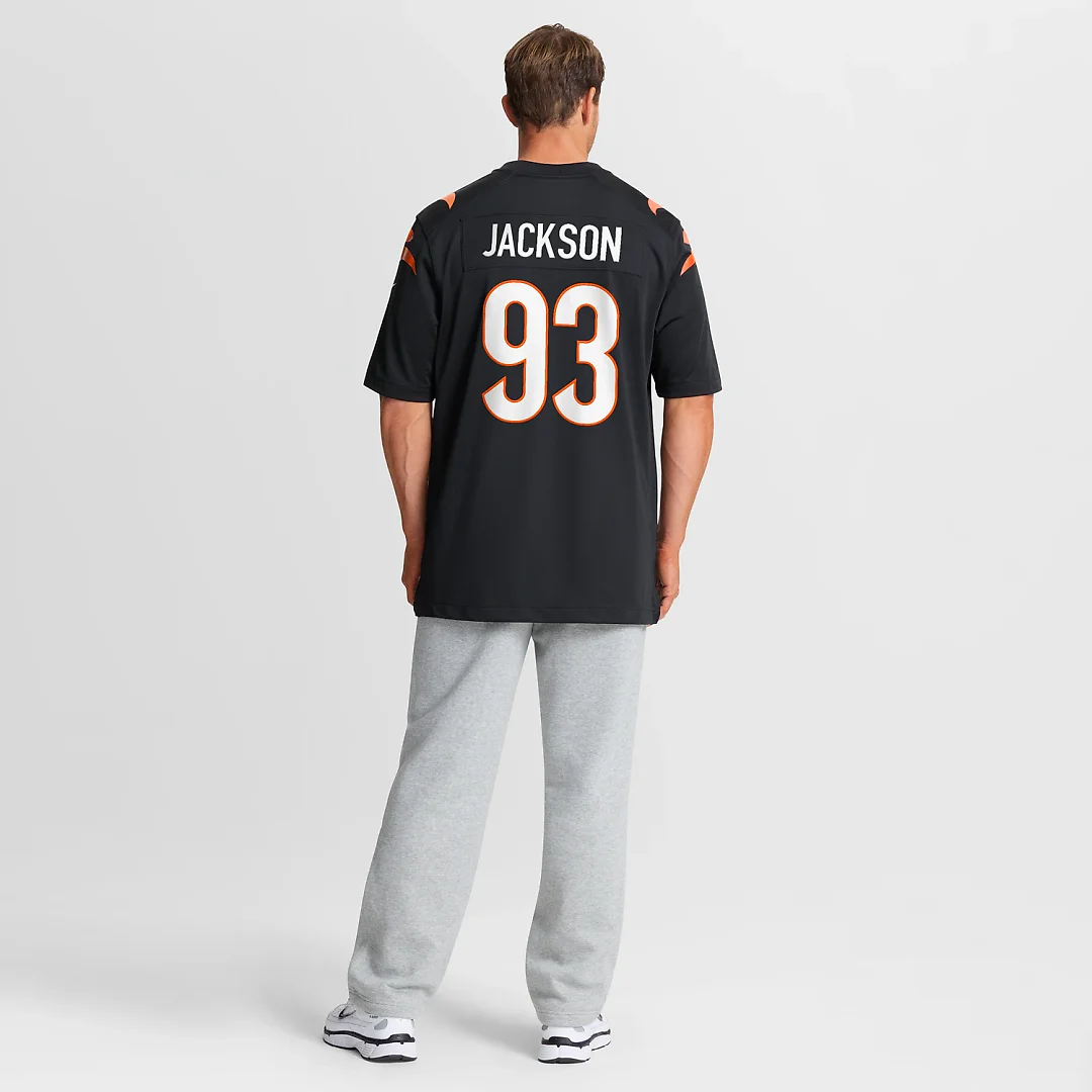Zennovawear McKinnley Jackson Cincinnati Bengals Game Jersey - Black